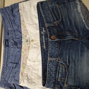 American Eagle short shorts 3 pair